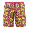 peach Hawaiian Swim Trunks Board Shorts back - Anime Swim Trunks