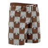 training Hawaiian Swim Trunks Board Shorts side Knot - Anime Swim Trunks