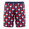 uchiha Hawaiian Swim Trunks Board Shorts back - Anime Swim Trunks