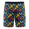 visions Hawaiian Swim Trunks Board Shorts back - Anime Swim Trunks