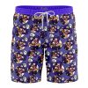 waluigi Hawaiian Swim Trunks Board Shorts Knot - Anime Swim Trunks