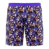 waluigi Hawaiian Swim Trunks Board Shorts back - Anime Swim Trunks