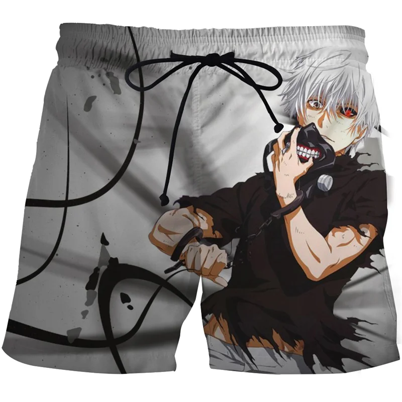 Tokyo Ghoul Kaneki Ken Grey Swim Trunk - Anime Swim Trunks